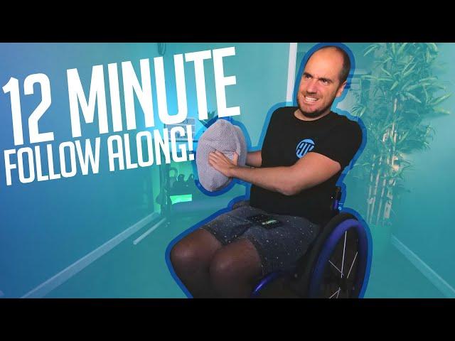 Wheelchair Intense Core/Ab Workout! 12 Minute (FOLLOW ALONG!)