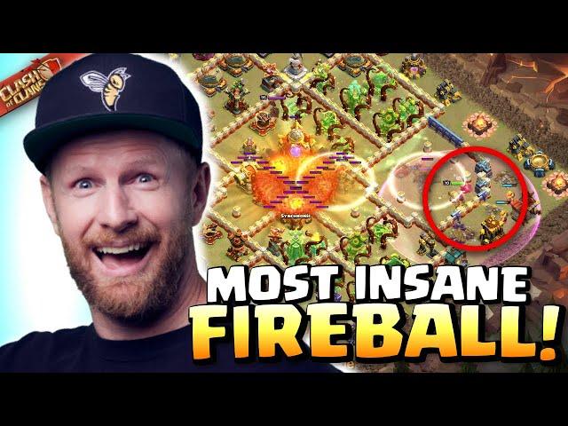 Double OVERGROWTH sets up most INSANE FIREBALL ever! Clash of Clans