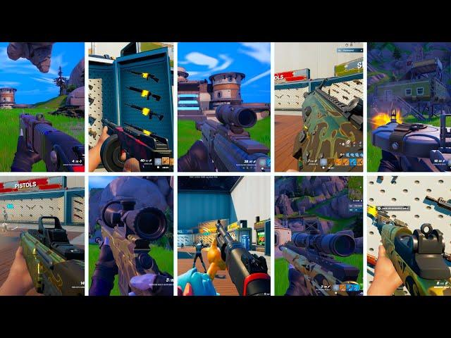 All Weapons in First Person in Fortnite - FULL GAMEPLAY