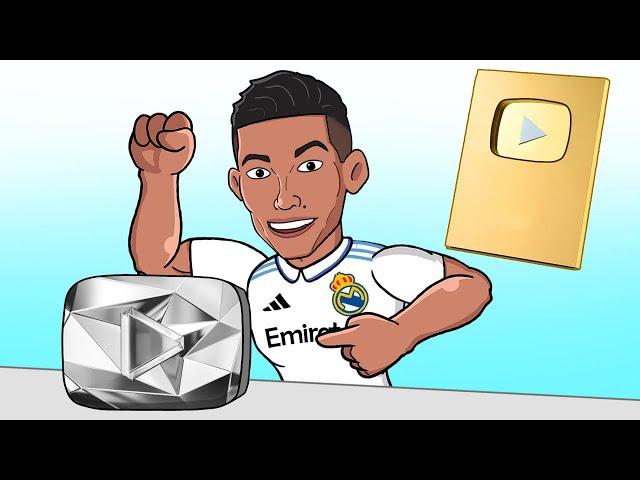 Youtuber Cristiano Ronaldo - Compilation of His Huge Achievements | Football Animation