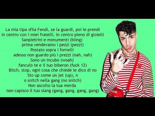 Tony Effe - Bassotto (testo/lyrics/letra)