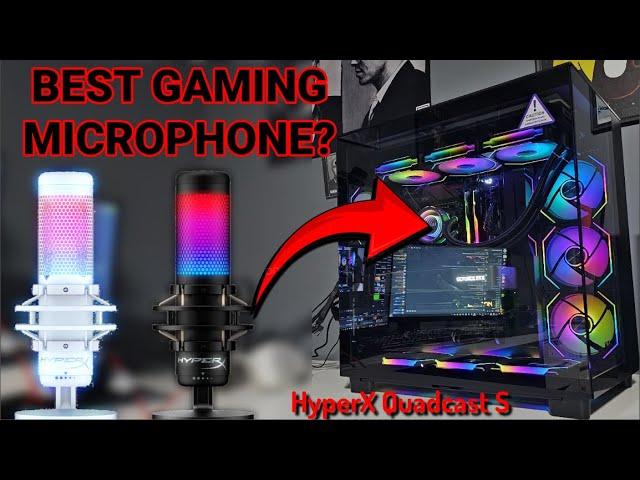 HYPERX QUADCAST S - THE BEST GAMING MICROPHONE?! UNBOXING + REVIEW!