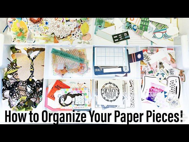 How to Organize Paper Pieces, Die-Cuts, and Ephemera