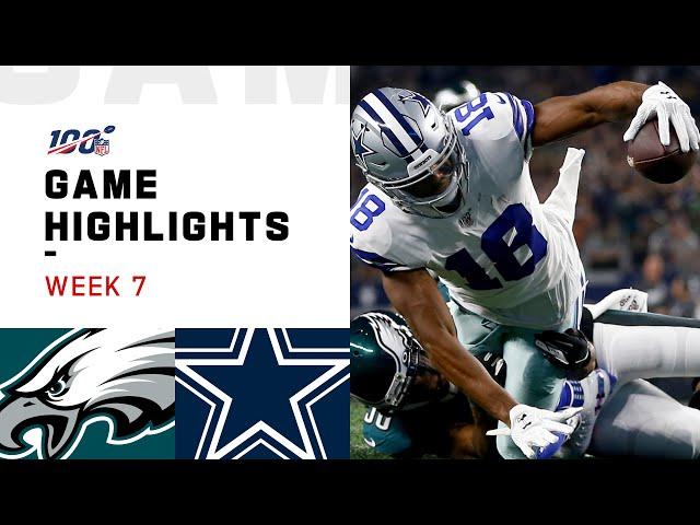 Eagles vs. Cowboys Week 7 Highlights | NFL 2019