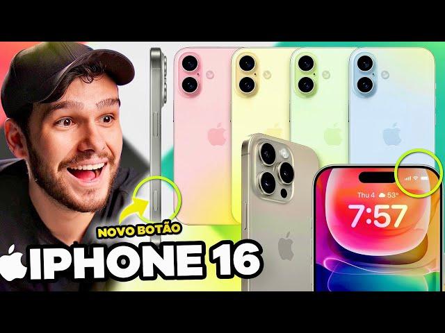 TUDO SOBRE O NOVO IPHONE 16, VAZOU MUITA COISA