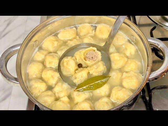 I just THROW MINCED MEAT into flour! The LAZIEST DUMPLINGS in 5 minutes!!!