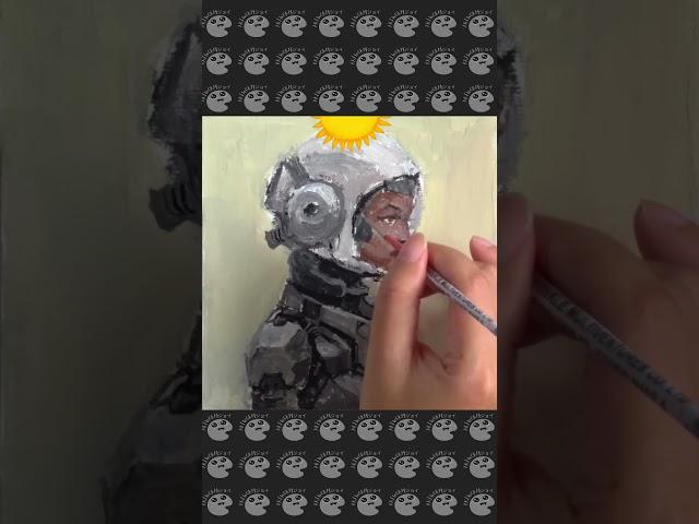 Let's Paint No.21 #acrylicpainting #painting #timelapse #kubo #art  #artvideo  #futuristic