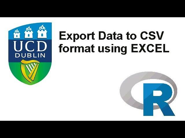 Export data to CSV format with EXCEL