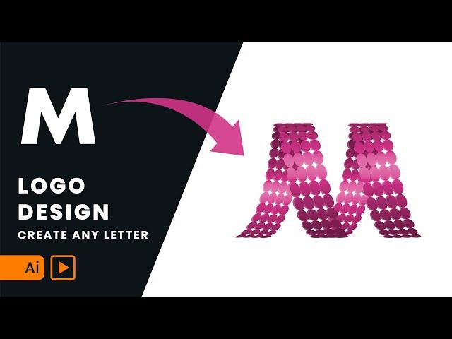 How To Create Any Letters Logo Design | Logo Design Illustrator