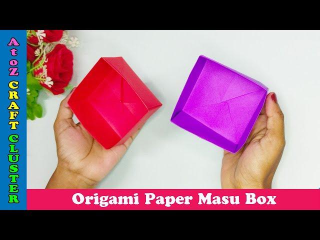 How to make a Origami Paper Masu Box | Paper Box | DIY Crafts