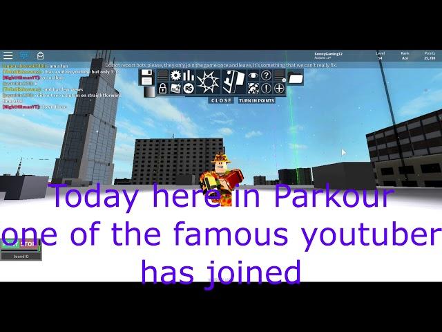 xSinful is in my game Roblox Parkour