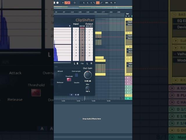 Как сделать трек громче. Limiter, Soft Clipper #km #ableton