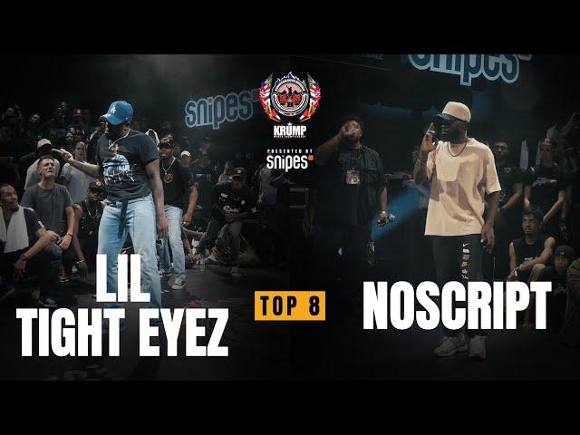 Lil Tight Eyez vs Noscript | Male Top 8 | EBS Krump 2024