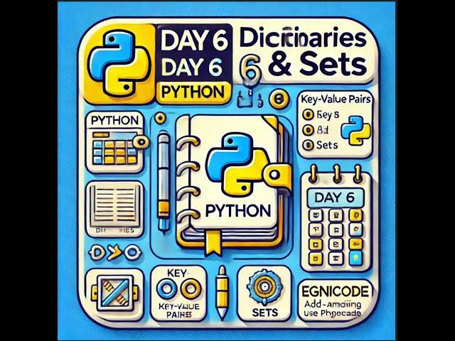 Python Basics Day 6: All About Dictionaries and Sets! | EgniCode.