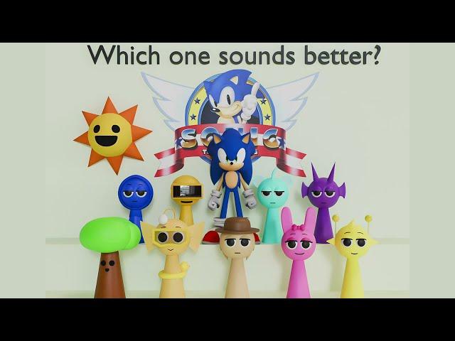 Sprunki : Sonic The Hedgehog Green Hill Zone & Circus Charlie Theme Sounds on Different Instruments