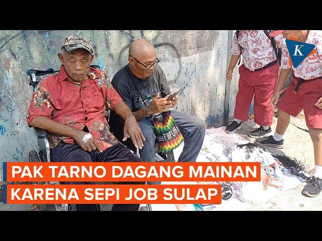 Pak Tarno Kena Stroke, Penuhi Kebutuhan Sehari-hari dengan Dagang Mainan di Sekolah