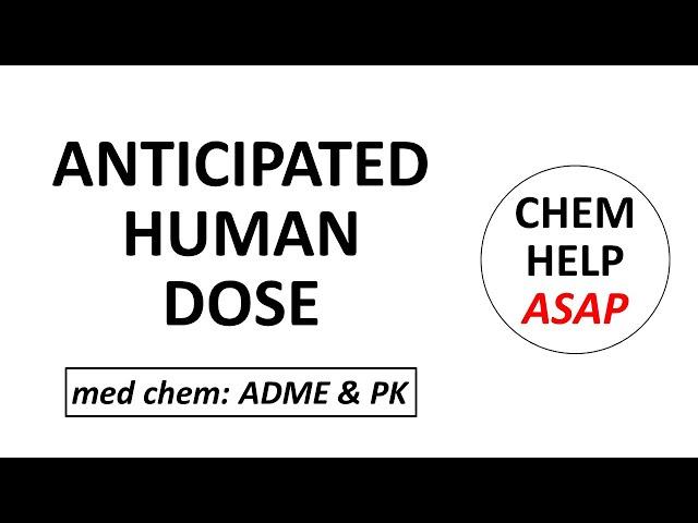 estimating anticipated human dose for a preclinical drug