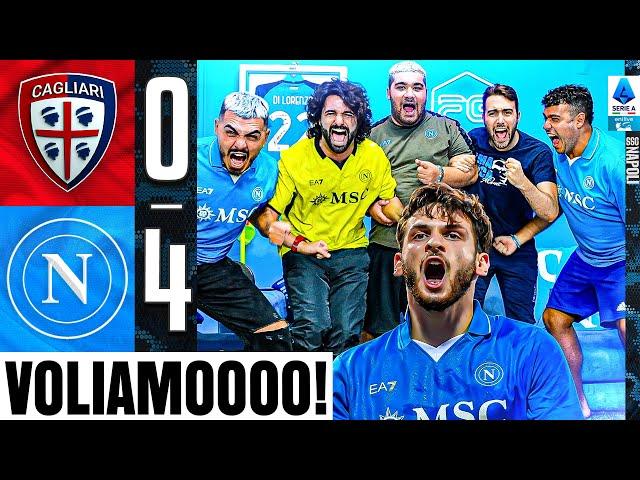 ️  VOLIAMOOOO!!! CAGLIARI 0-4 NAPOLI | LIVE REACTION NAPOLETANI HD