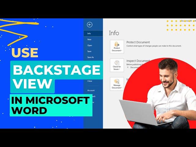 How to Use Backstage View in Microsoft Word | Microsoft Word Quick Tutorial 2023