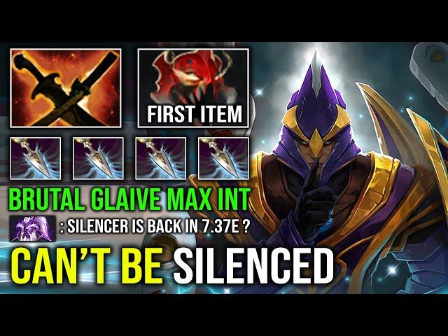 NEW 7.37E MID SILENCER First Item Mask of Madness 100% Free Hit Max Attack Speed Imba Carry Dota 2