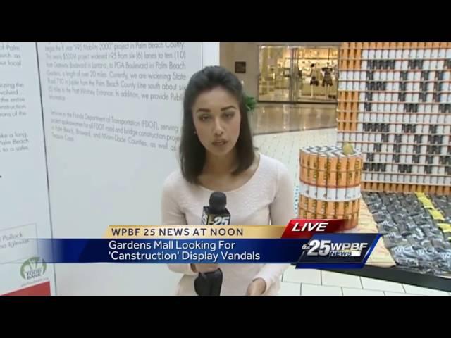 Gardens Mall looking for 'Canstruction' display vandals