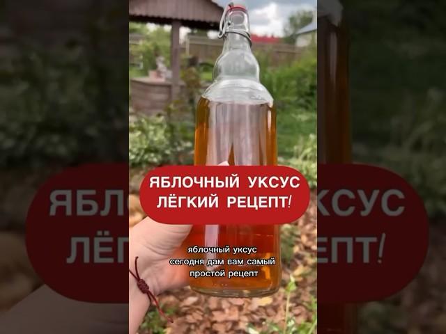 Яблочный уксус, самый простой рецепт!