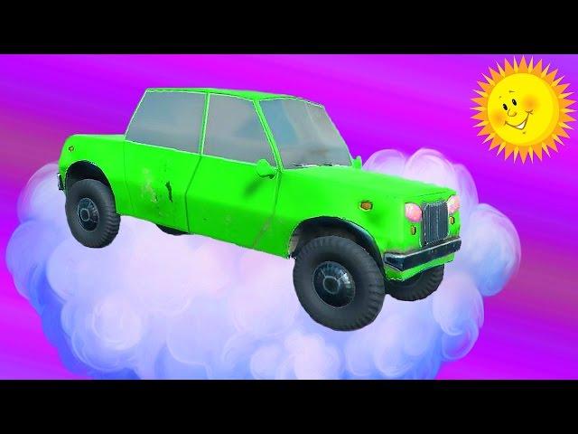 CRAZY MACHINES Game cartoon about cars cars for kids race cars on the highway of heaven !!!