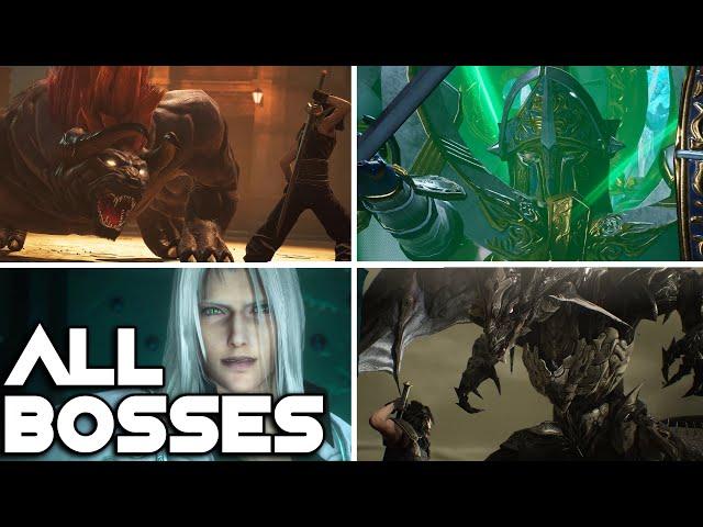 Crisis Core: FF7 - All Boss Fights (4K)