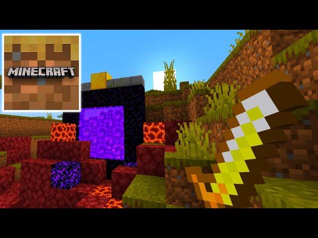 Minecraft Trial - How to FIND and MAKE NETHER PORTAL - Gameplay