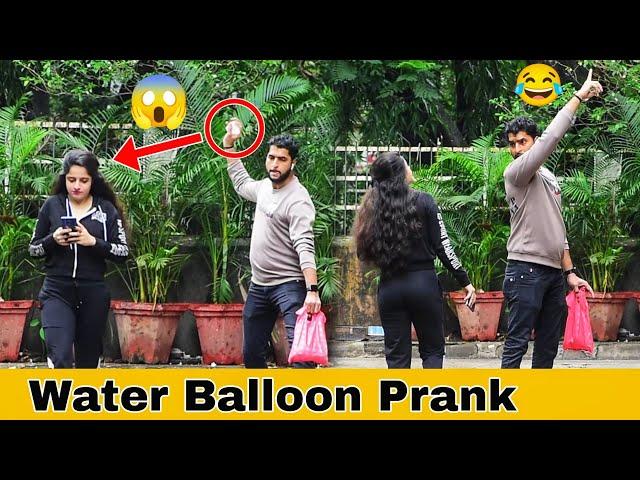 Throwing Ice Water Balloon Prank With Twist | Prakash Peswani Prank |