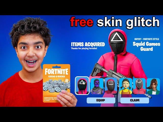 Little Brother Tested FREE Skin Maps To See If They Work.. (FORTNITE!)