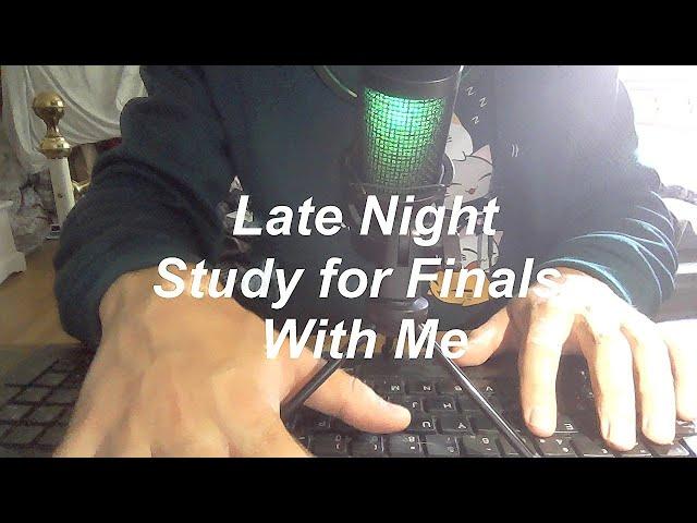 2AM Cramming for Exams - Note-Taking asmr, Soft Typing ⌨️