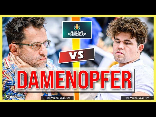 Aronian mit kreativem Damenopfer gegen Carlsen!