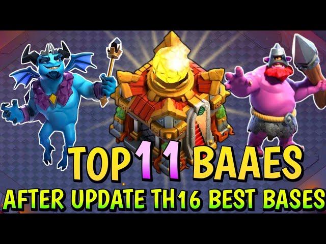 AFTER UPDATE! TOP 11 New TH16 Bases + Link 2024  | BEST TH16 WAR/LEGEND/CWL BASE LINK - COC 