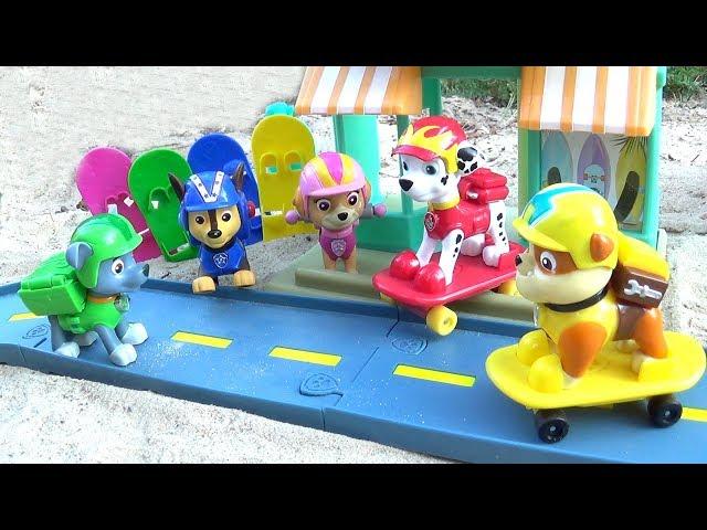 Щенячий Патруль - Щенки На Скейтах - Все серии. Paw Patrol Marshall's Beach Skate Shop.