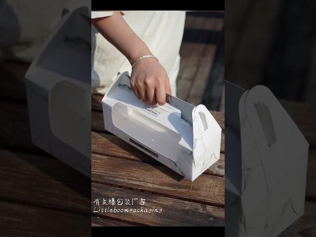 Llittleboom packaging-Ins style pastry packaging box#breadbox #paperbox #bread #packaging #factory
