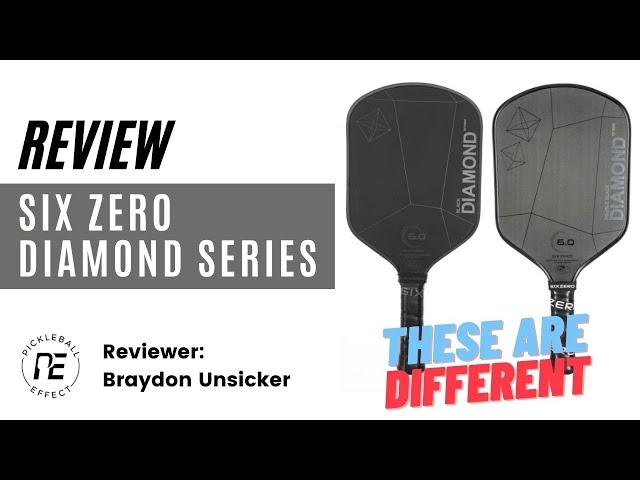 Six Zero Black Diamond and Double Black Diamond Pickleball Paddle Review by Pickleball Effect