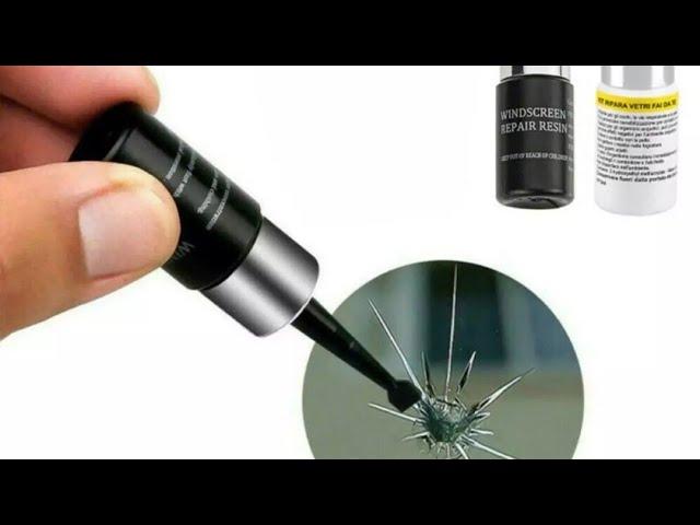 Cracked Automotive/Mirror Glass Nano Repair Fluid | Windshield Resin Crack Tool Kit