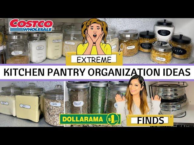 Kitchen Pantry Organization & Refill | Using Dollarama Dollar Store Organizers In My Kitchen Pantry