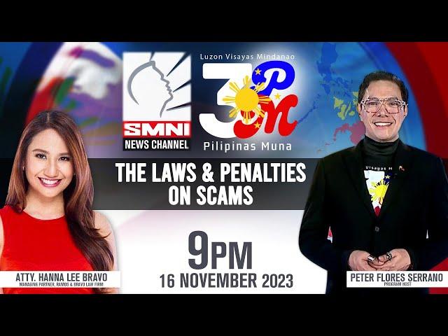 LIVE: 3PM Luzon Visayas Mindanao – Pilipinas Muna with Peter Flores Serrano | November 16, 2023