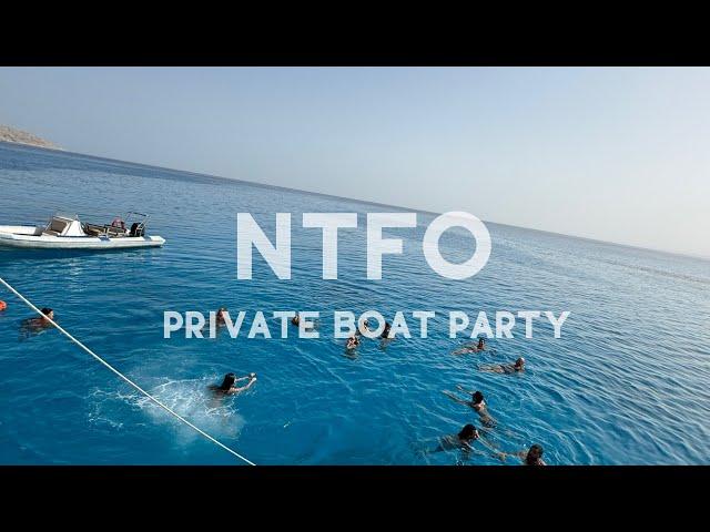 Private Boat party w. NTFO @ Gulf of Aqaba (Red Sea) #ntfo