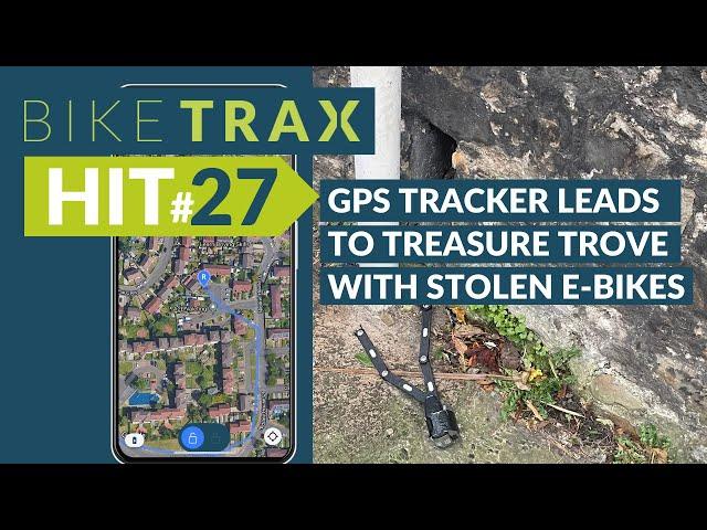 GPS TRACKER LEADS TO TREASURE TROVE WITH STOLEN E-BIKES