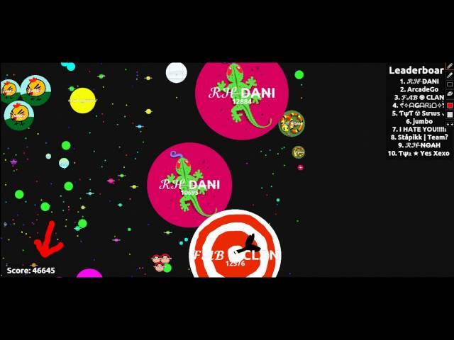 (MD) | Мой рекорды в Agar.io ! (100 Lvl)