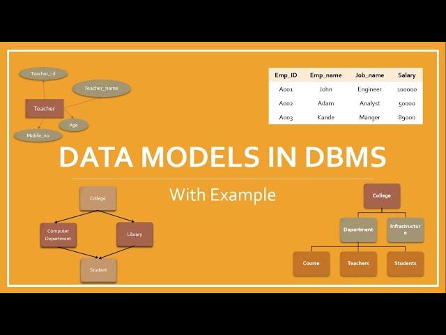 Data Models in DBMS with Example | TechnonTechTV