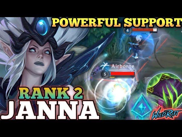 JANNA PERFECT TORNADO SKILL CONTROL! POWERFUL SUPPORT - TOP 2 GLOBAL JANNA BY Jannaa - WILD RIFT