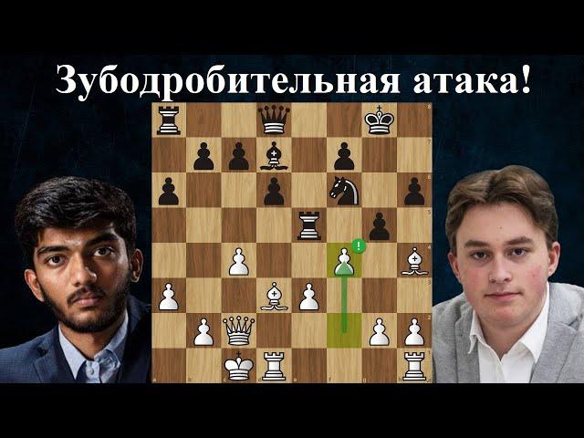 Порвал, как тузик грелку! Доммараджу Гукеш  - Винсент Каймер  Prague Chess Festival 2024  Шахматы