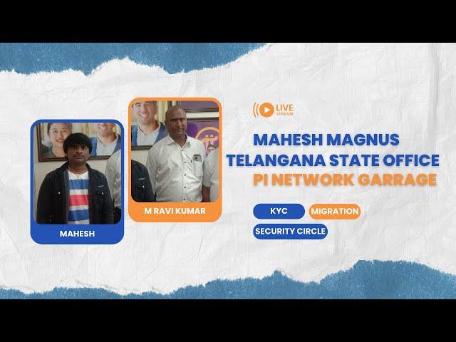 Mahesh Magnus Takes Over Telangana State Office Pi Network Garage! || VK || CHANNEL || .