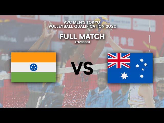 IND vs. AUS - Full Match | AVC Men's Tokyo Volleyball Qualification 2020