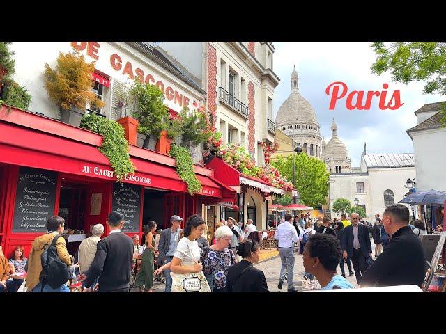 [4K] Montmartre: The Heart of Paris, Place du TertreLunch at Chez Eugene2024