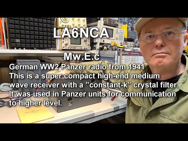 German WW2 Panzer radio, Mw.E.c